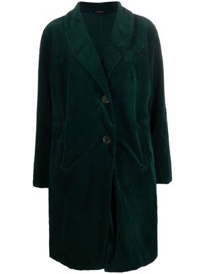 ASPESI single-breasted corduroy coat - Green