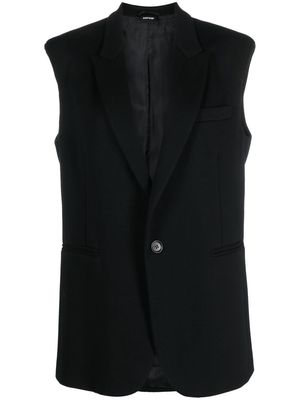 ASPESI single-breasted sleeveless suit jacket - Black