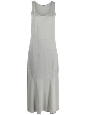 ASPESI sleeveless cotton maxi dress - Grey