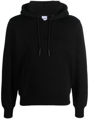 ASPESI slogan-embroidered hoodie - Black