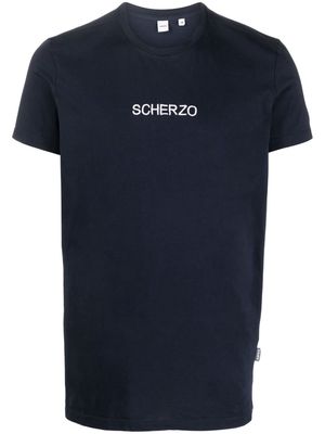 ASPESI slogan-print short-sleeve T-shirt - Blue