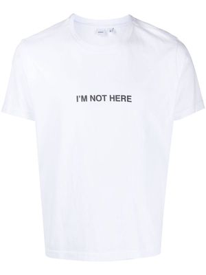 ASPESI slogan-print short-sleeved T-shirt - White