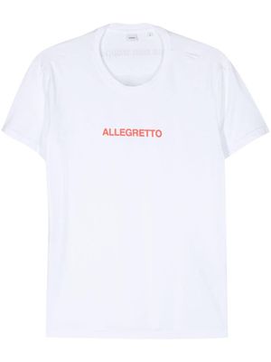 ASPESI slogan-print T-shirt - White