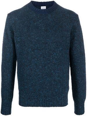 ASPESI speckle-knit wool jumper - Blue