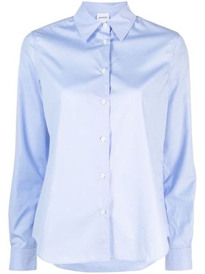 ASPESI spread-collar cotton shirt - Blue