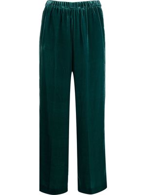 ASPESI straight-leg velvet trousers - Green