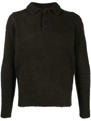 ASPESI straight-point collar wool jumper - Green