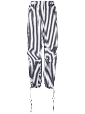 ASPESI stripe-pattern tapered trousers - Black