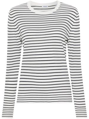 ASPESI striped cotton jumper - White