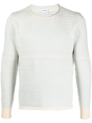 ASPESI striped-knit jumper - Blue