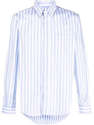 ASPESI striped poplin shirt - White