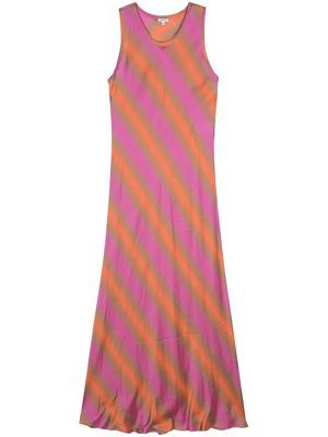 ASPESI striped slip maxi dress - Pink