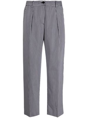 ASPESI striped straight-leg trousers - Black