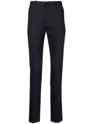 ASPESI tailored tapered wool-blend trousers - Blue