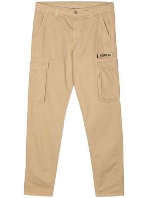 ASPESI tapered-leg cargo trousers - Neutrals