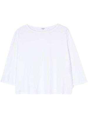 ASPESI three quarter-sleeve cotton T-shirt - White