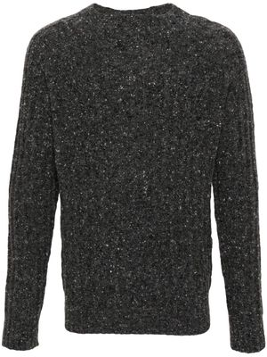 ASPESI tweed ribbed wool jumper - Grey