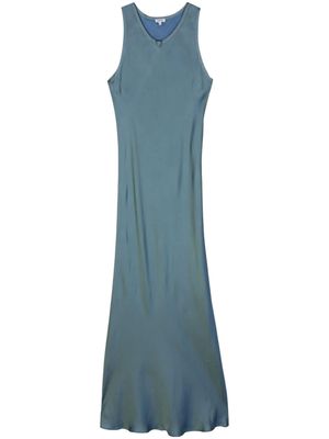 ASPESI twill maxi dress - Blue