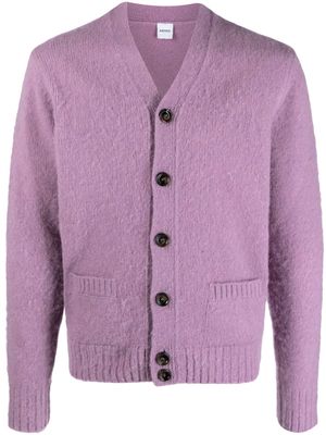 ASPESI V-neck button-up cardigan - Purple