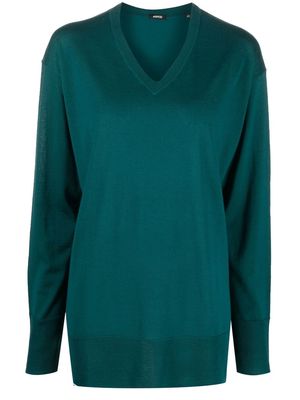 ASPESI V-neck virgin wool jumper - Green
