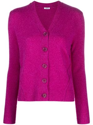 ASPESI V-neck wool cardigan - Pink