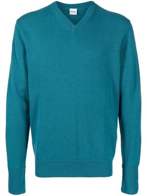 ASPESI V-neck wool jumper - Blue