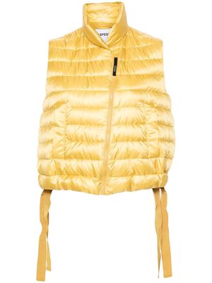 ASPESI Wendy quilted gilet - Yellow