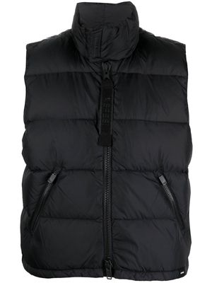 ASPESI zipped-up padded vest - Black