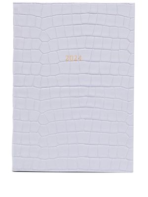 Aspinal Of London 2024 A5 Week to View leather diary - Purple