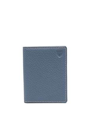 Aspinal Of London bi-fold travel leather wallet - Blue