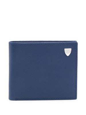 Aspinal Of London Billfold leather wallet - Blue