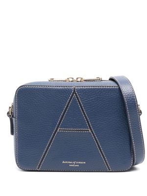 Aspinal Of London Camera leather cross body bag - Blue