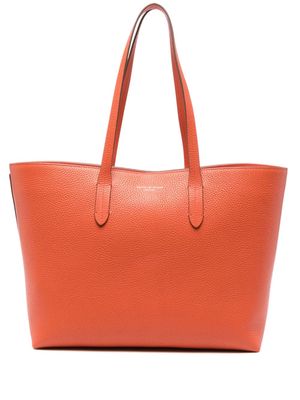 Aspinal Of London East West leather tote bag - Orange