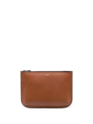 Aspinal Of London Ella leather clutch bag - Brown