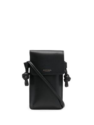 Aspinal Of London Ella leather phone case - Black