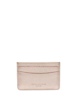 Aspinal Of London embossed-logo card case - Neutrals