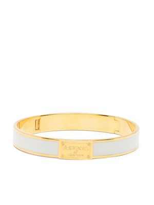 Aspinal Of London enamel bangle bracelet - Gold