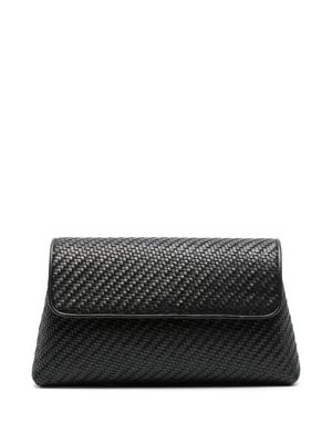 Aspinal Of London Evening leather clutch bag - Black