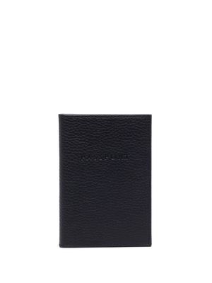 Aspinal Of London grained leather passport cover - Blue