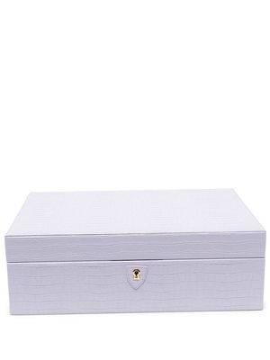 Aspinal Of London Grand Luxe jewellery case - Purple