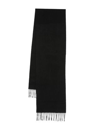 Aspinal Of London knitted cashmere scarf - Black