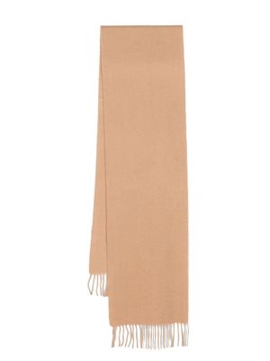 Aspinal Of London knitted cashmere scarf - Neutrals
