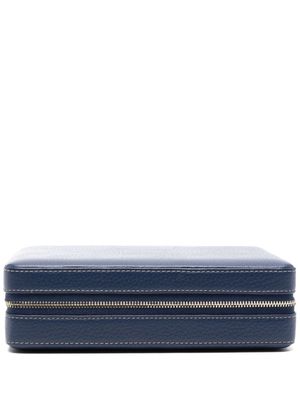 Aspinal Of London large Travel jewellery box 15cm x 21cm - Blue