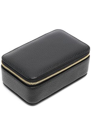 Aspinal Of London leather travel jewellery case - Black