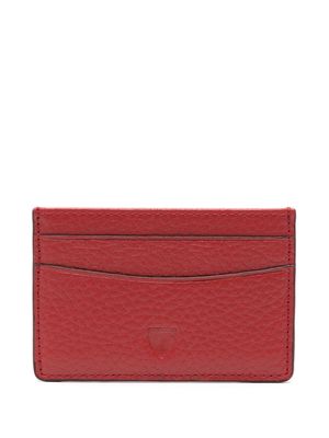 Aspinal Of London logo-stamp leather cardholder - Red