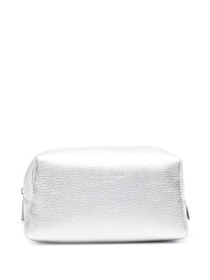 Aspinal Of London London leather makeup bag - Silver