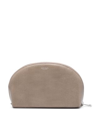 Aspinal Of London Madison leather make up bag - Neutrals