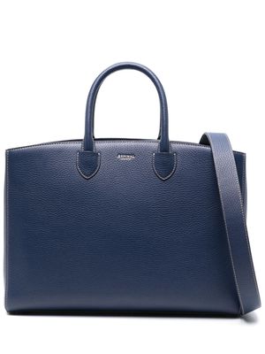 Aspinal Of London Madison leather tote bag - Blue