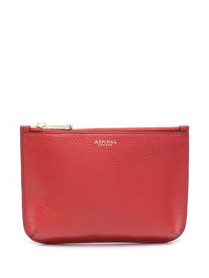 Aspinal Of London medium pouch bag - Red