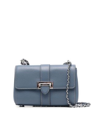 Aspinal Of London micro Lottie leather crossbody bag - Blue